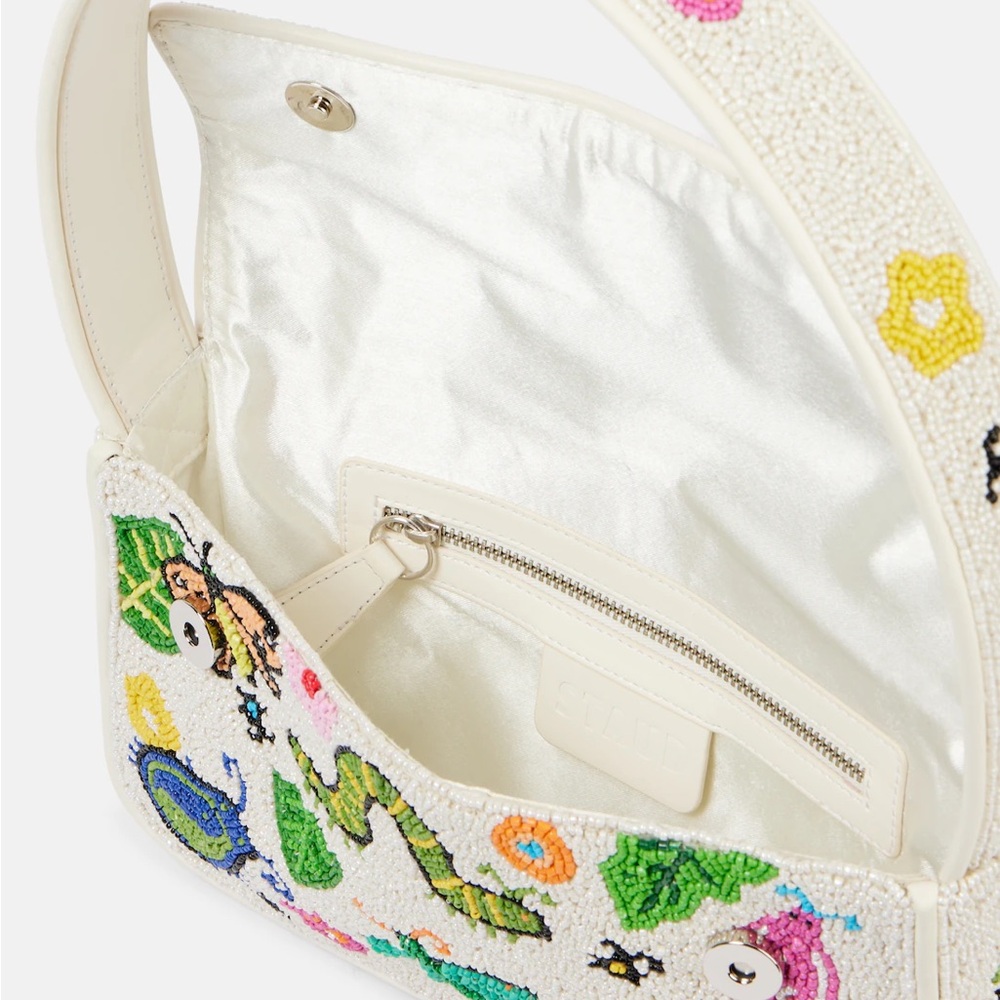Price Firm - STAUD Tommy Beaded Shoulder Bag - Bug Out - Picture 6 of 16